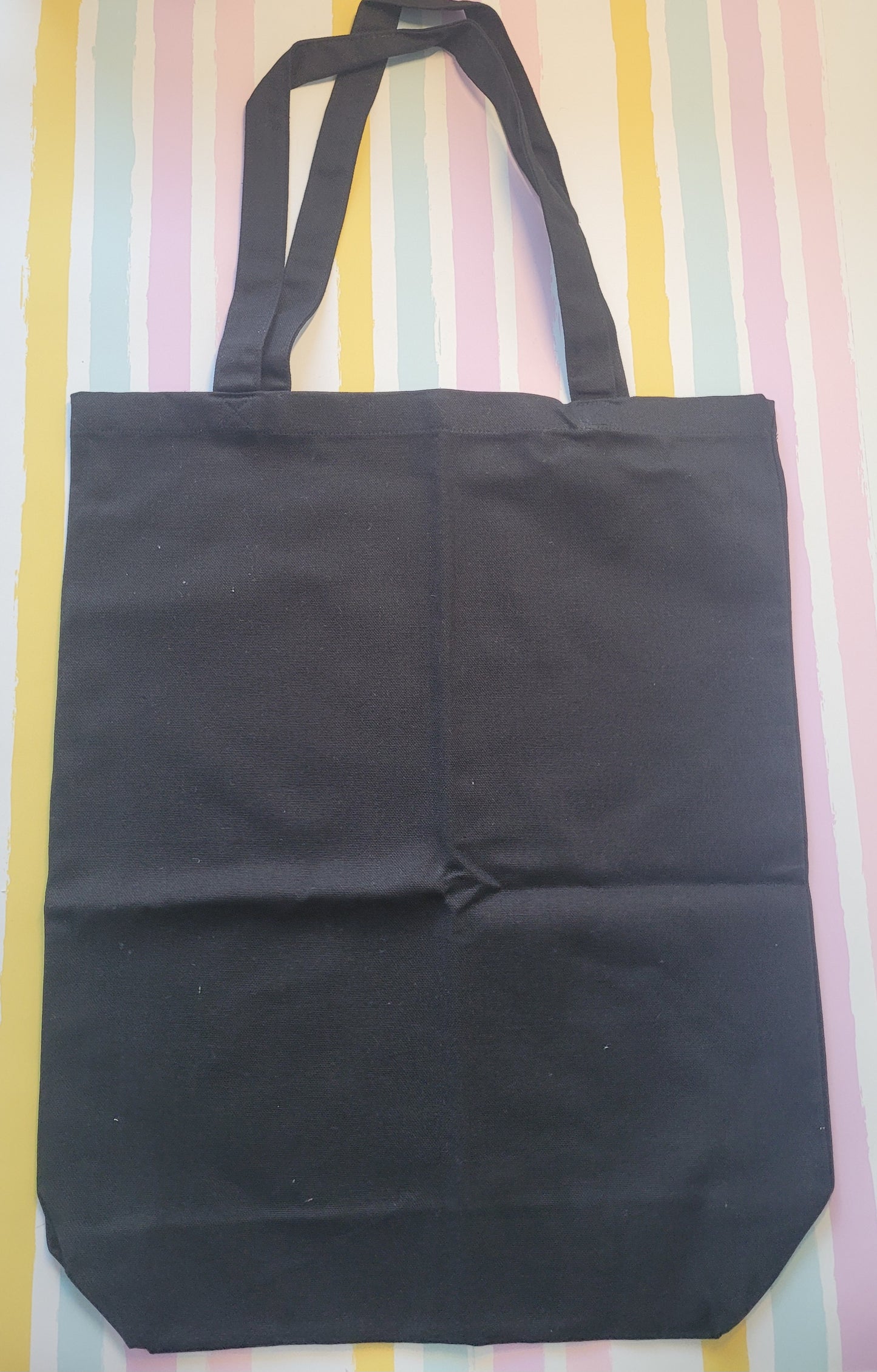 Personalised Black Shopper Tote Bag